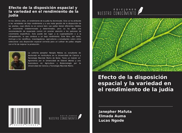 Produktbild: Efecto de la disposici&oacute;n espacial y la variedad en el rendimiento de la jud&iacute;a