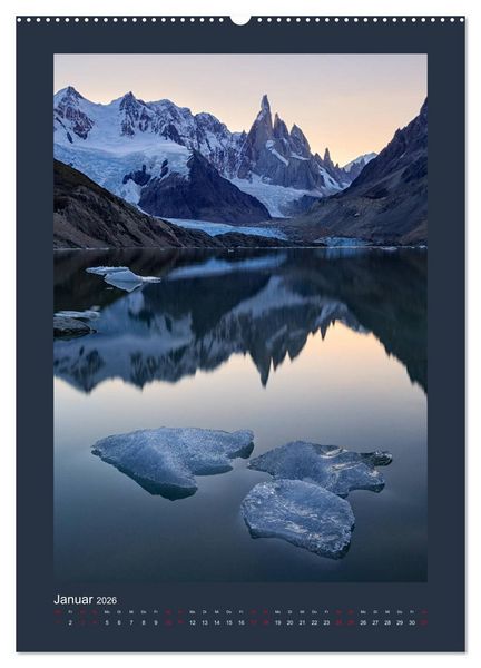 Produktbild: Patagonien: Sehnsuchtsziel am Ende der Welt (hochwertiger Premium Wandkalender 2026 DIN A2 hoch), Kunstdruck in Hochglanz