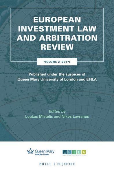 Produktbild: European Investment Law and Arbitration Review