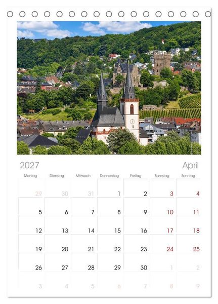 Produktbild: Tischplaner 2027 - Bingen - Idylle am Rhein (A5 Tischkalender zum Aufstellen) CALVENDO