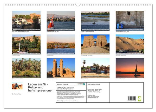 Produktbild: Leben am Nil - Kultur- und Landschaftsimpressionen (Wandkalender 2026 DIN A2 quer), CALVENDO Monatskalender