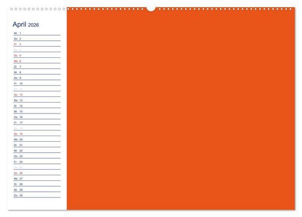 Produktbild: Farbiger Bastelkalender (Wandkalender 2026 DIN A2 quer), CALVENDO Monatskalender