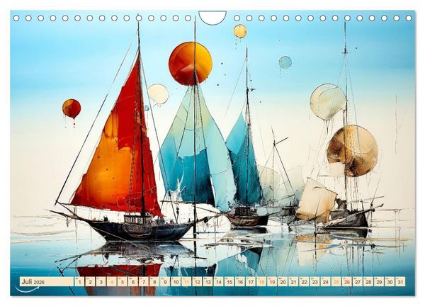 Produktbild: Segeln, der Traum beginnt (Wandkalender 2026 DIN A4 quer), CALVENDO Monatskalender