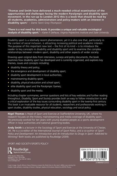 Produktbild: Disability, Sport and Society