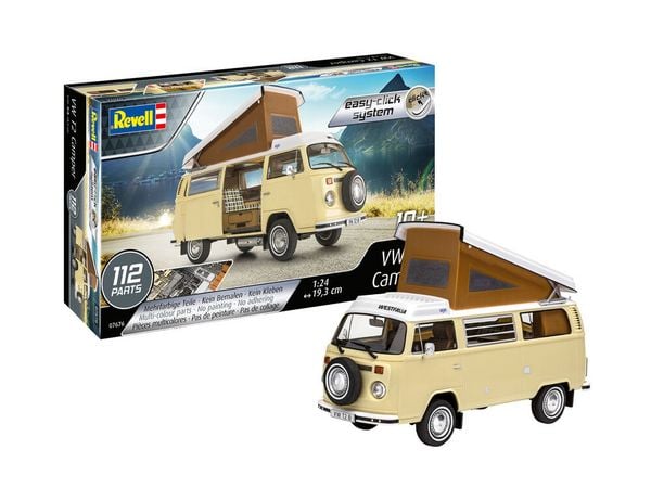 Produktbild: VW T2 Camper (Click System), Revell Bausatz zum Zusammenstecken mehrfarbig