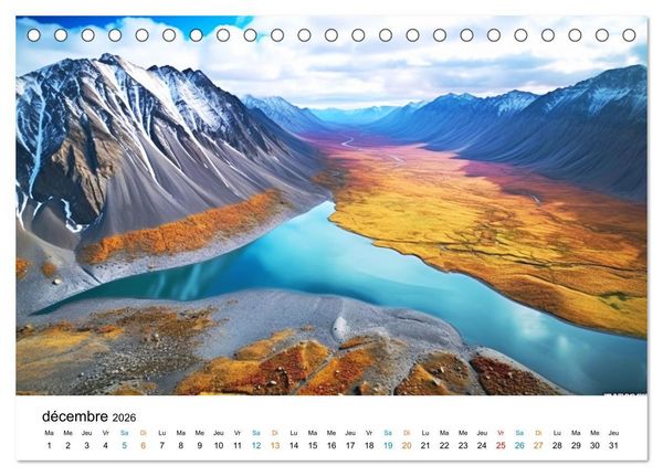 Produktbild: Paysages r&ecirc;v&eacute;s (Calendrier de bureau 2026 DIN A5 vertical), CALVENDO calendrier mensuel