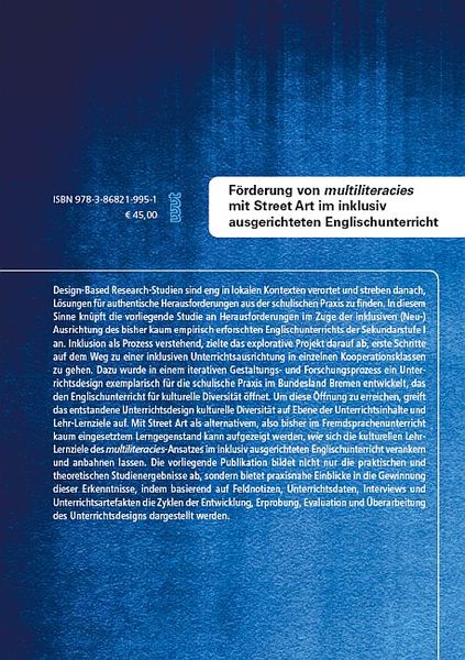 Produktbild: F&ouml;rderung von 'multiliteracies' mit Street Art im inklusiv ausgerichteten Englischunterricht