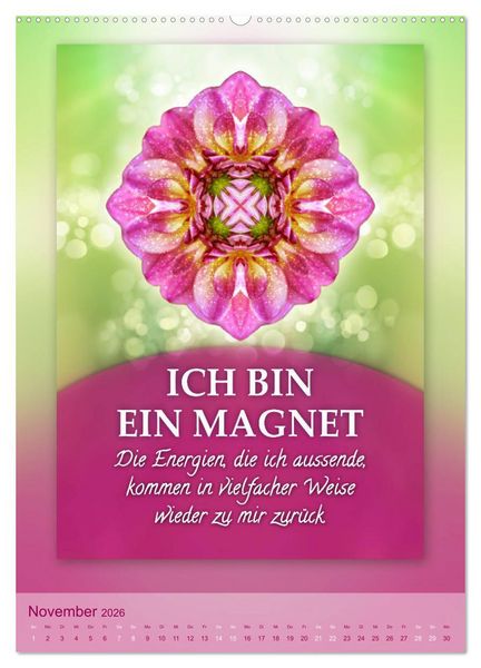 Produktbild: ICH BIN Licht und Liebe - Kalender (Wandkalender 2026 DIN A2 hoch), CALVENDO Monatskalender