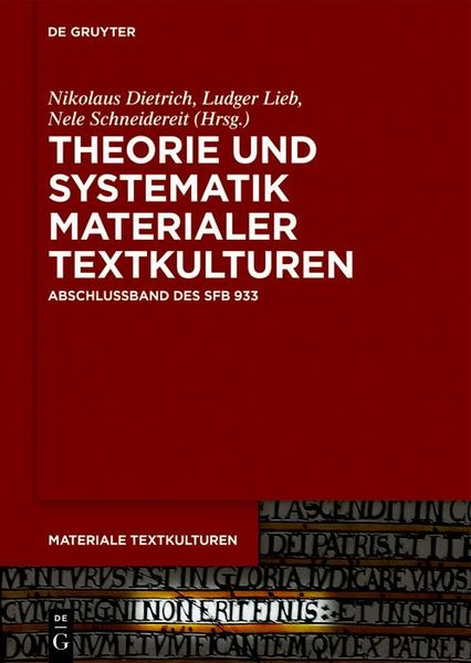 Produktbild: Theorie und Systematik materialer Textkulturen