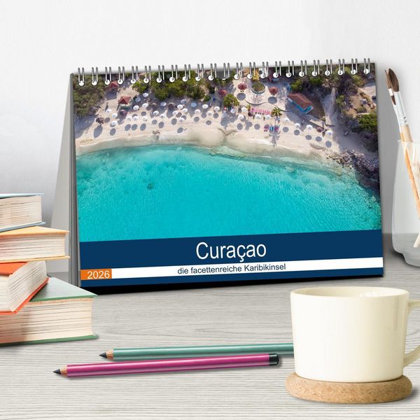 Produktbild: Curacao, die facettenreiche Karibikinsel (Tischkalender 2026 DIN A5 quer), CALVENDO Monatskalender