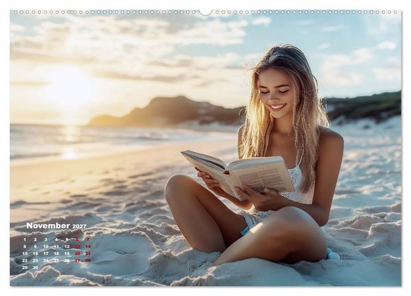 Produktbild: Endlich Strandurlaub (hochwertiger Premium Wandkalender 2027 DIN A2 quer), Kunstdruck in Hochglanz