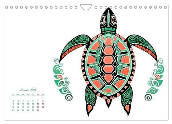 Produktbild: Passion Tribale (Calendrier mural 2026 DIN A4 vertical), CALVENDO calendrier mensuel