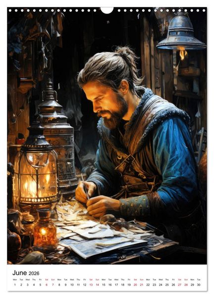 Produktbild: Medieval Legends (Wall Calendar 2026 DIN A3 portrait), CALVENDO 12 Month Wall Calendar