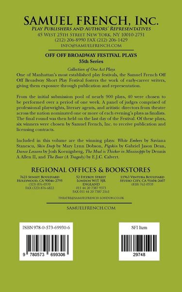 Produktbild: Off Off Broadway Festival Plays, 35th Series