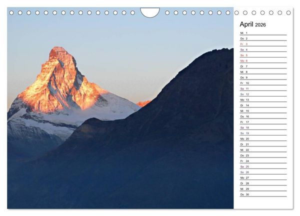 Produktbild: Matterhorn. Der Berg der Berge (Wandkalender 2026 DIN A4 quer), CALVENDO Monatskalender