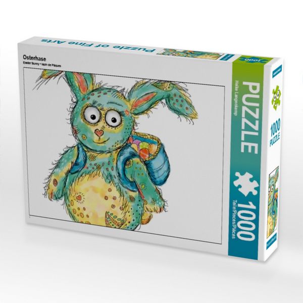 Produktbild: CALVENDO Puzzle Osterhase 1000 Teile Puzzle quer | 1000 Teile Lege-Gr&ouml;&szlig;e 64 &times; 48 cm Foto-Puzzle f&uuml;r gl&uuml;ckliche Stunden