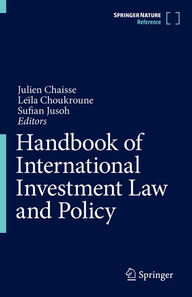 Produktbild: Handbook of International Investment Law and Policy