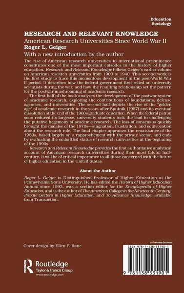 Produktbild: Research and Relevant Knowledge