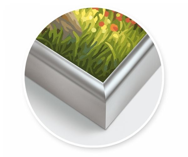 Produktbild: MNZ - Alurahmen Tripty. Silber 50x80 cm