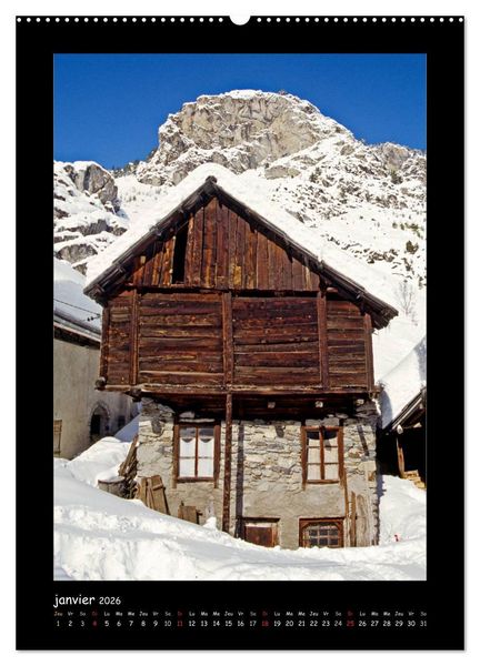 Produktbild: La vall&eacute;e de la Clar&eacute;e Hautes-Alpes (Calendrier mural 2026 DIN A2 horizontal) calendrier de bureau