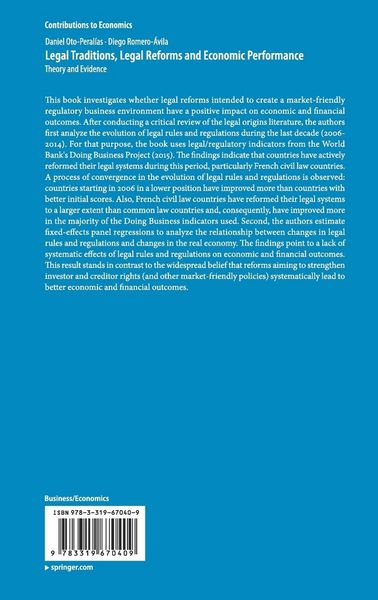 Produktbild: Legal Traditions, Legal Reforms and Economic Performance