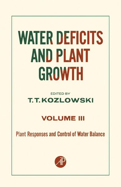 Produktbild: Plant Responses and Control of Water Balance