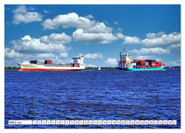 Produktbild: KURS HAMBURG (Wandkalender 2026 DIN A3 quer), CALVENDO Monatskalender