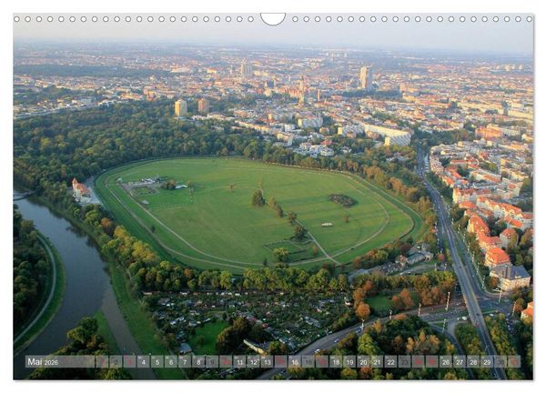 Produktbild: &Uuml;ber den D&auml;chern von Leipzig (Wandkalender 2026 DIN A3 quer), CALVENDO Monatskalender