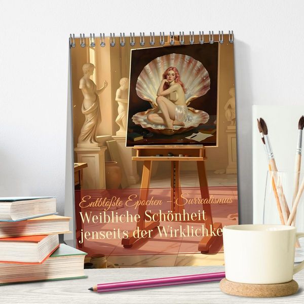 Produktbild: Entbl&ouml;&szlig;te Epochen &ndash; Surrealismus (Tischkalender 2027 DIN A5 hoch), CALVENDO Monatskalender