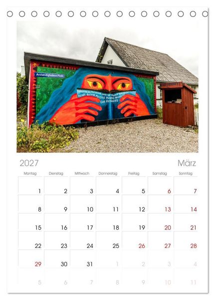 Produktbild: Tischplaner 2027 - W&auml;nde sprechen B&auml;nde (A5 Tischkalender zum Aufstellen) CALVENDO