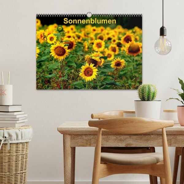 Produktbild: Sonnenblumen (Wandkalender 2027 DIN A3 quer), CALVENDO Monatskalender