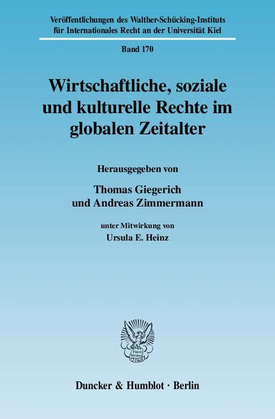 Produktbild: Wirtschaftliche, soziale und kulturelle Rechte im globalen Zeitalter.
