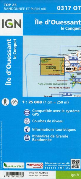 Produktbild: &Icirc;le d'Ouessant 1:25 000