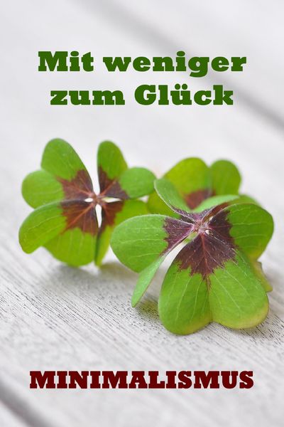Produktbild: Mit weniger zum Gl&uuml;ck
