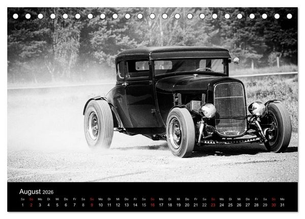 Produktbild: Hot Rods (Tischkalender 2026 DIN A5 quer), CALVENDO Monatskalender