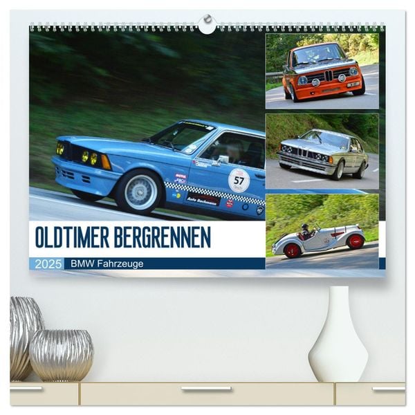 Produktbild: OLDTIMER BERGRENNEN - BMW Fahrzeuge (hochwertiger Premium Wandkalender 2025 DIN A2 quer), Kunstdruck in Hochglanz