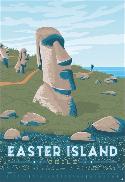 Produktbild: Travel the World Posterkalender 2027