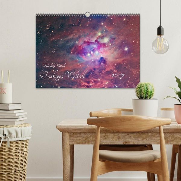 Produktbild: Farbiges Weltall (Wandkalender 2027 DIN A3 quer), CALVENDO Monatskalender