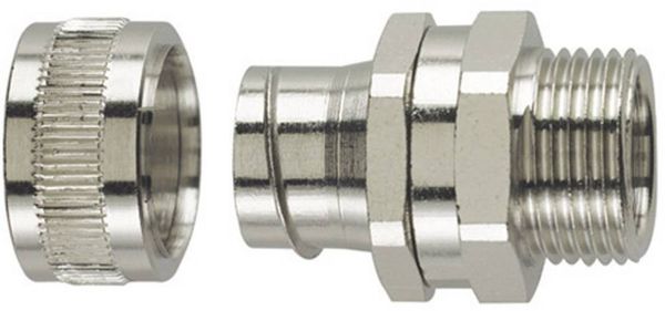 Produktbild: HellermannTyton 166-30405 SC25-SM-M25 Schlauchverschraubung Metall M25 21.10mm Gerade 1St.
