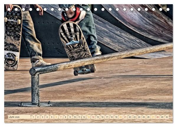 Produktbild: Skateboarding, so cool (Tischkalender 2026 DIN A5 quer), CALVENDO Monatskalender