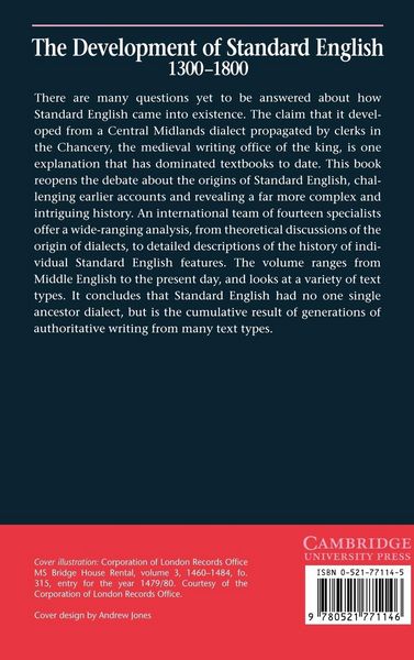 Produktbild: The Development of Standard English, 1300 1800
