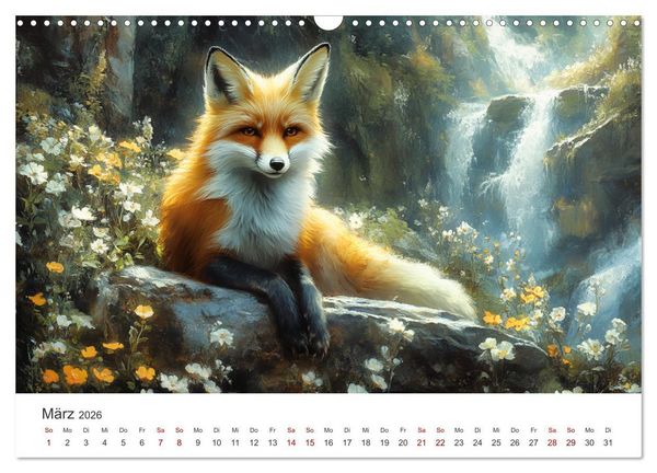 Produktbild: Wild und weich - Die zauberhafte Welt der Rotf&uuml;chse (Wandkalender 2026 DIN A3 quer), CALVENDO Monatskalender