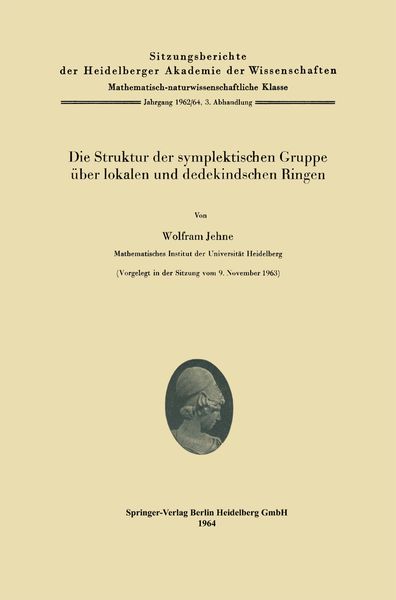 Produktbild: Die Struktur der symplektischen Gruppe &uuml;ber lokalen und dedekindschen Ringen