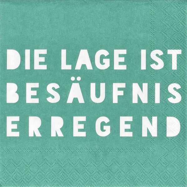 Produktbild: Serviette "Die Lage ist bes&auml;ufniserregend"