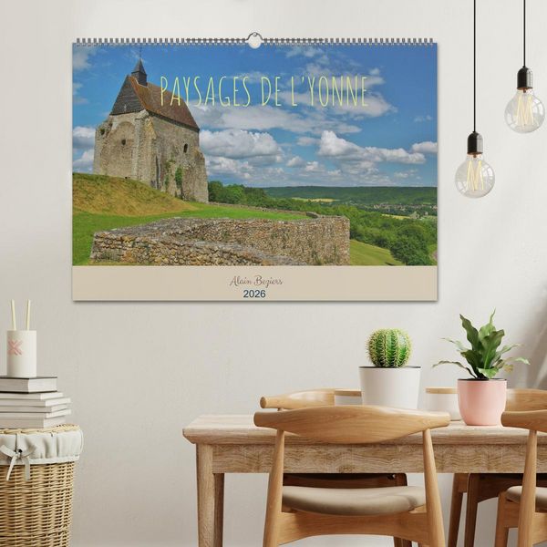 Produktbild: Paysages de l'Yonne (Calendrier mural 2026 DIN A2 vertical), CALVENDO calendrier mensuel