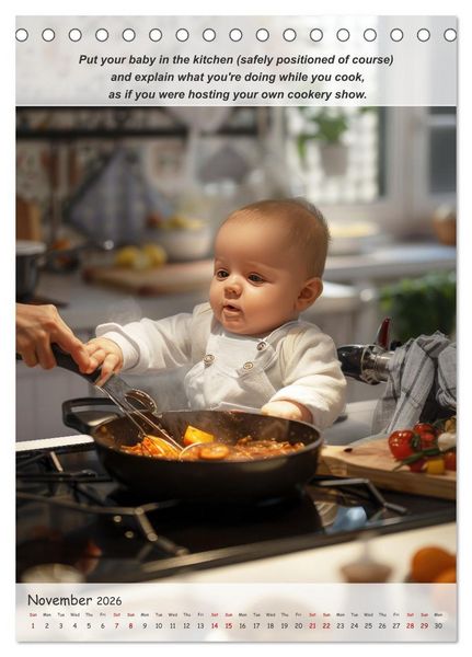 Produktbild: No more boredom for your baby (Desk Calendar 2026 DIN A5 portrait), CALVENDO 12 Month DeskCalendar