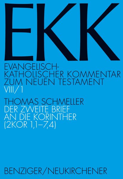 Produktbild: Der zweite Brief an die Korinther, EKK VIII/1