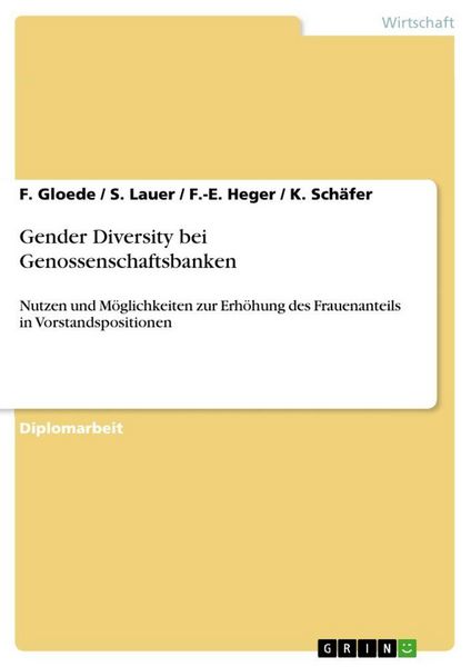 Produktbild: Gender Diversity bei Genossenschaftsbanken