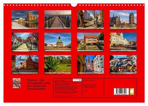 Produktbild: Wismar - Die Ostseeperle unter den deutschen Hansest&auml;dten (Wandkalender 2026 DIN A3 quer), CALVENDO Monatskalender