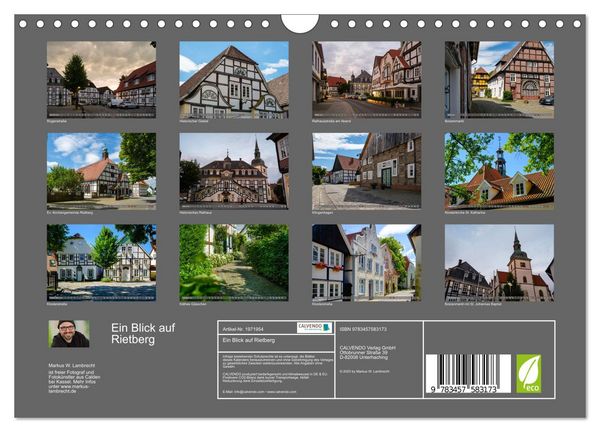 Produktbild: Ein Blick auf Rietberg (Wandkalender 2026 DIN A4 quer), CALVENDO Monatskalender